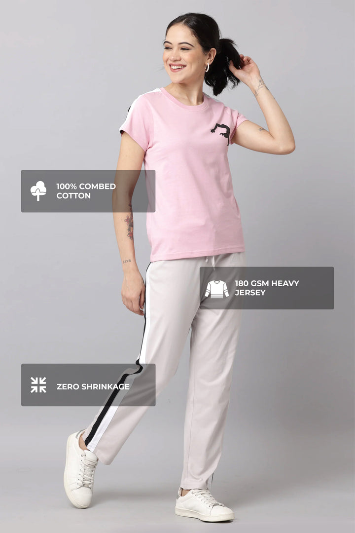 Cameo Pink Snuggle Fit  Coords Set With Freshon Finish