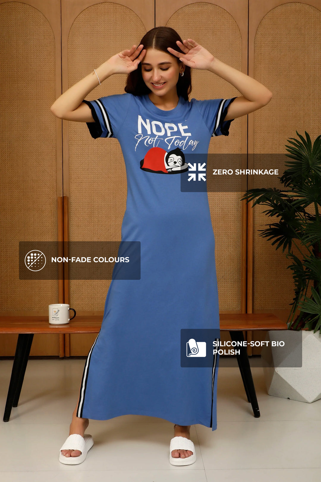 Snooze Style Comfort Dress Dutch blue