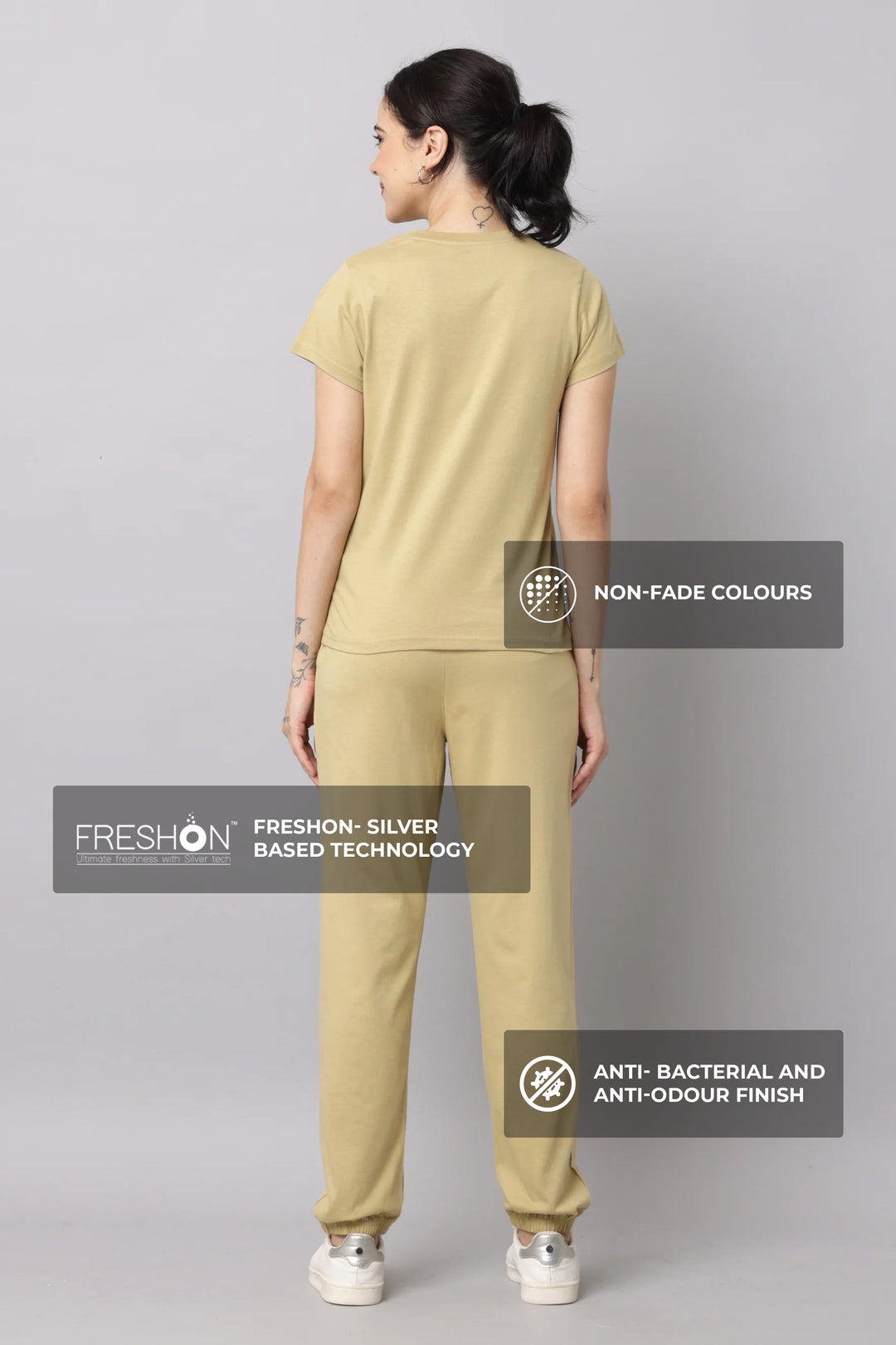 Slumber Jill Comfort Essential Silver Fern Coords Set With Freshon Finish