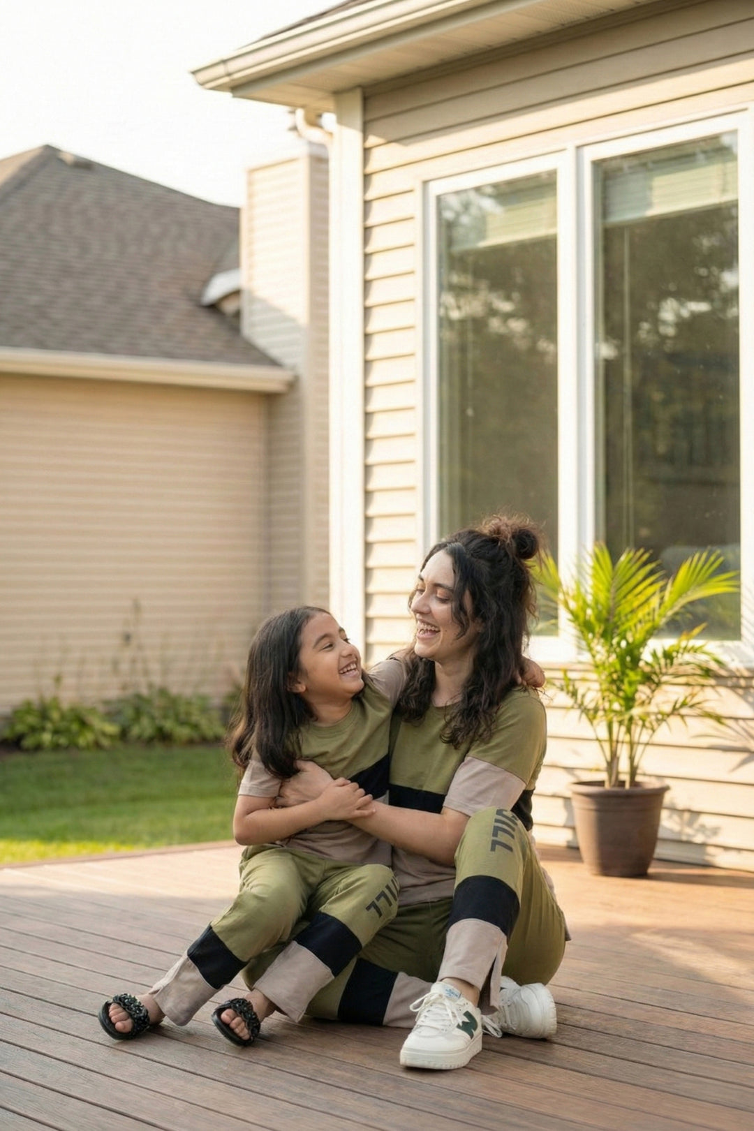 Mom & Me - Mossy Meadows, Slumber Everyday Mom & Kids Cotton Coord Set