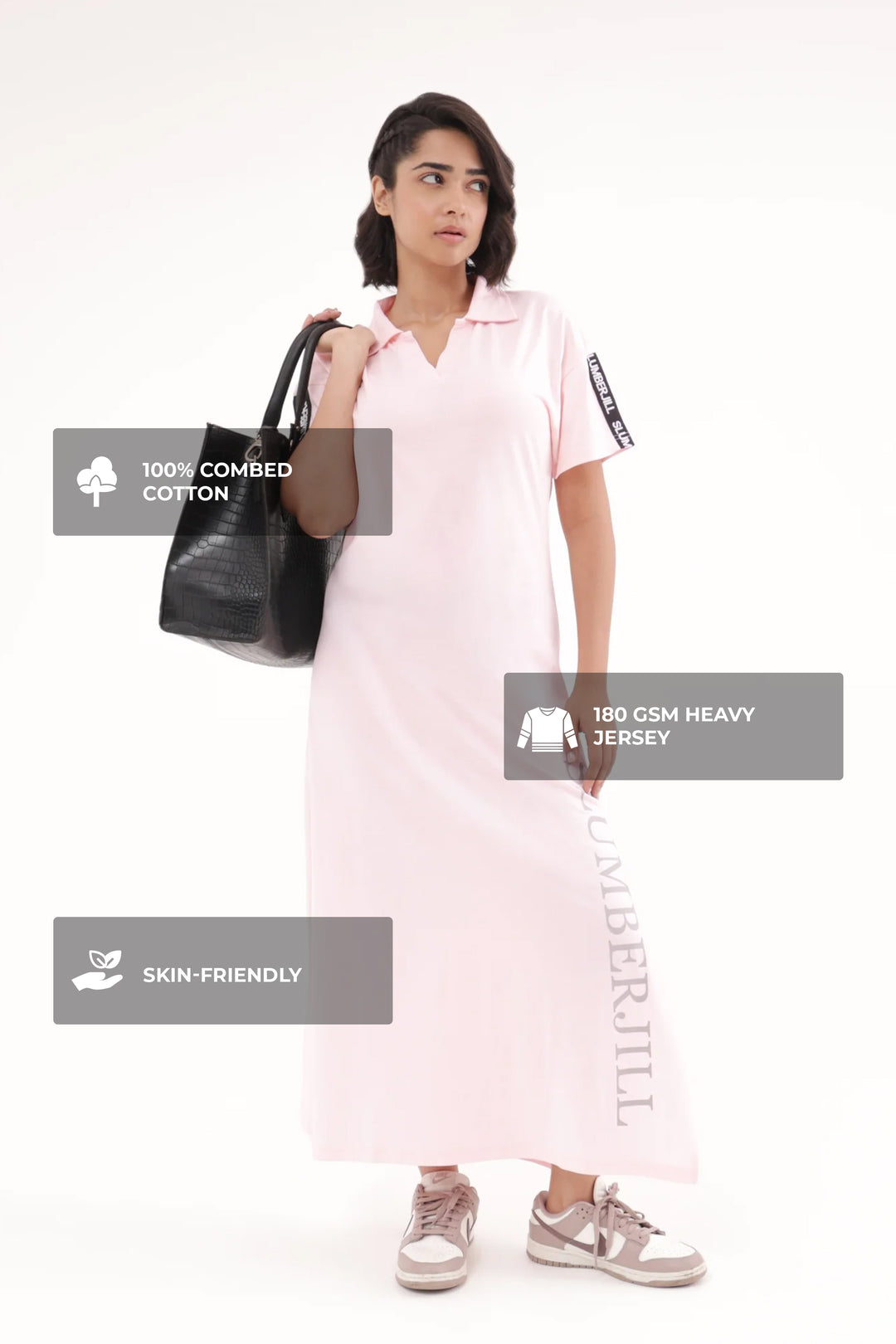 Sunset Blush TravelEase Polo Dress