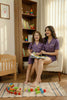 Mom & Me - Lavender Love Collared Short Set in Japan Satin