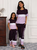 Mom & Me -  Mulberry Magic, Slumber Everyday Mom & Kids Cotton Coord Set