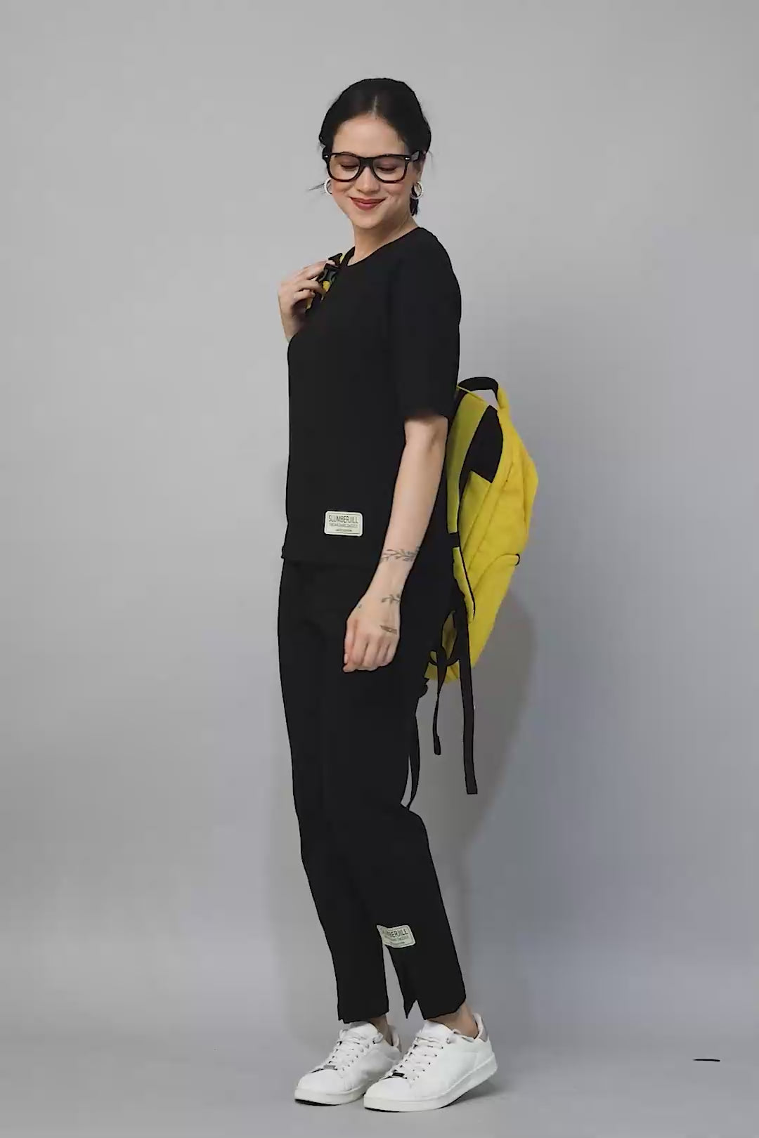 Slumber Jill Premium Black Coords Set With Freshon Finish