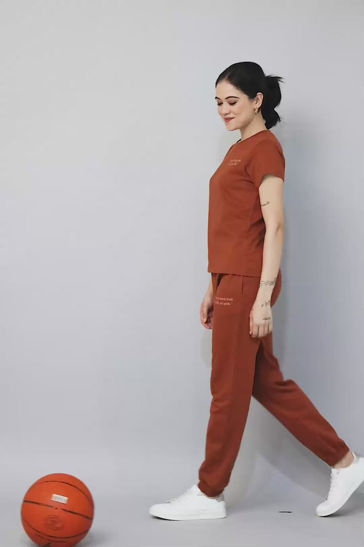 Slumber Jill Comfort Essential Rustic Brown Coords Set With Freshon Finish