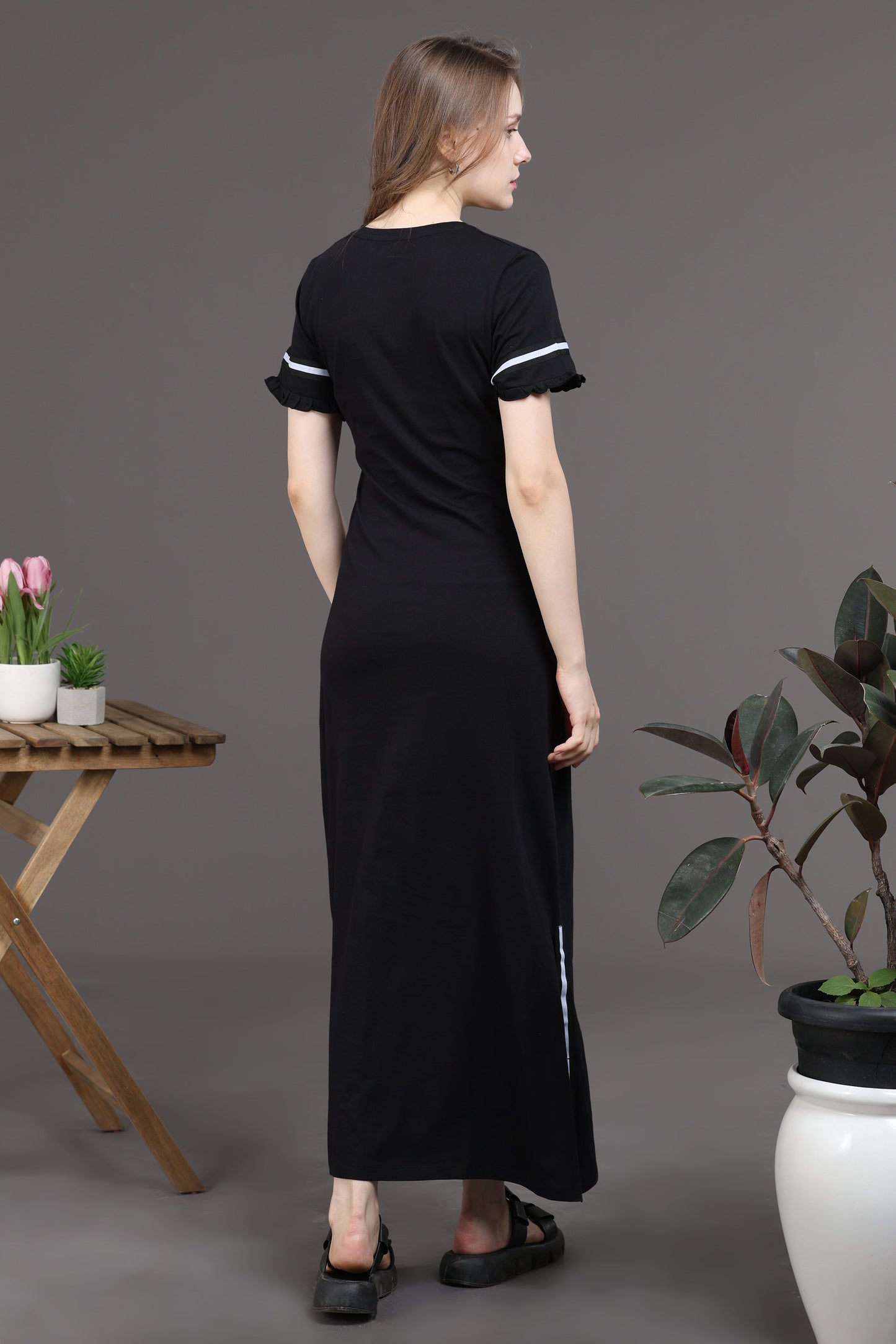 Snooze Style Comfort black night dress long t shirt