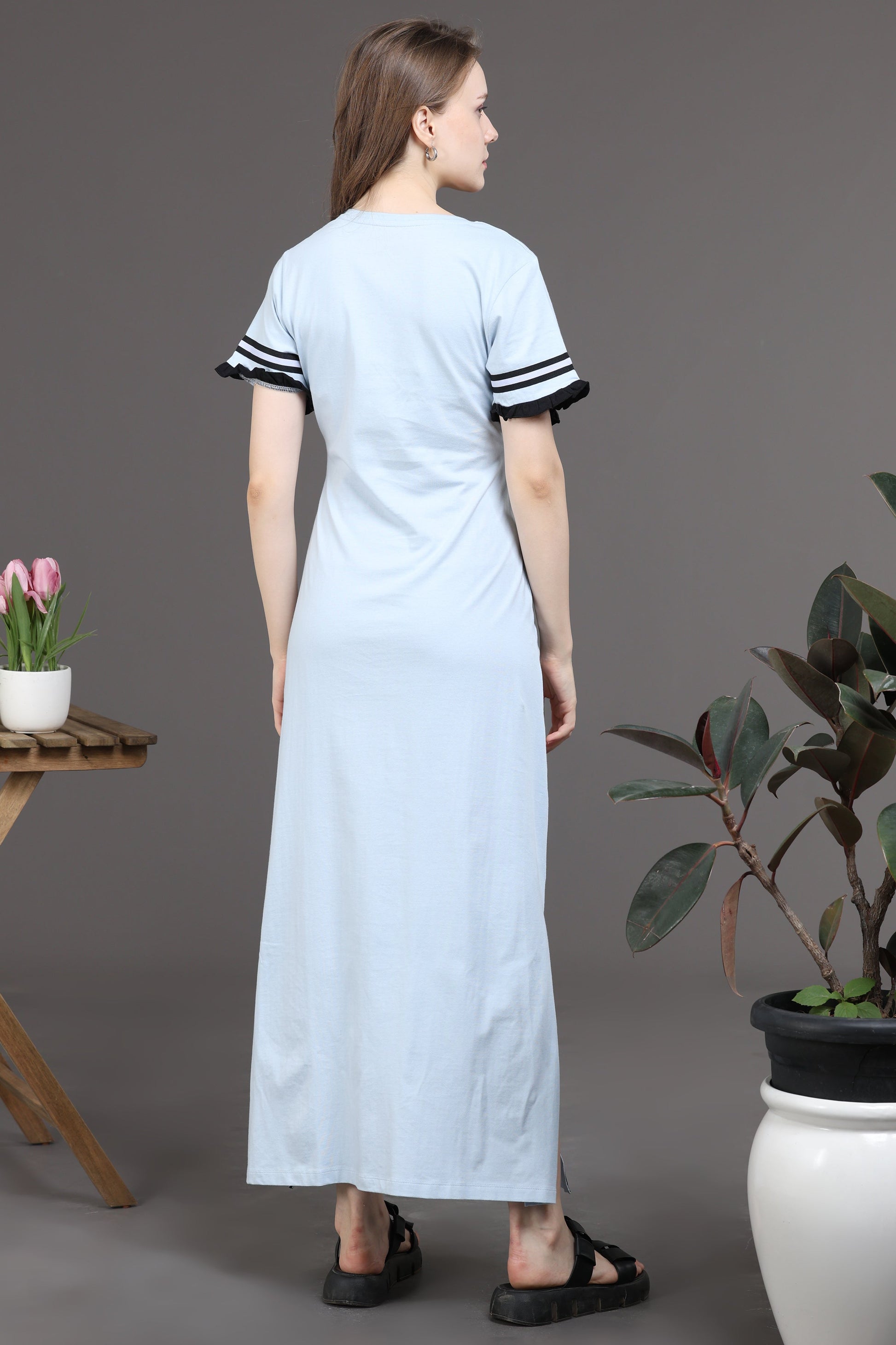 Snooze Style Comfort ice blue long t shirt nighties