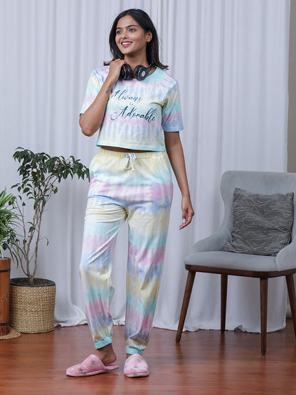 Motley Lounge Set Made of 100% Cotton Tie & Dyed Style