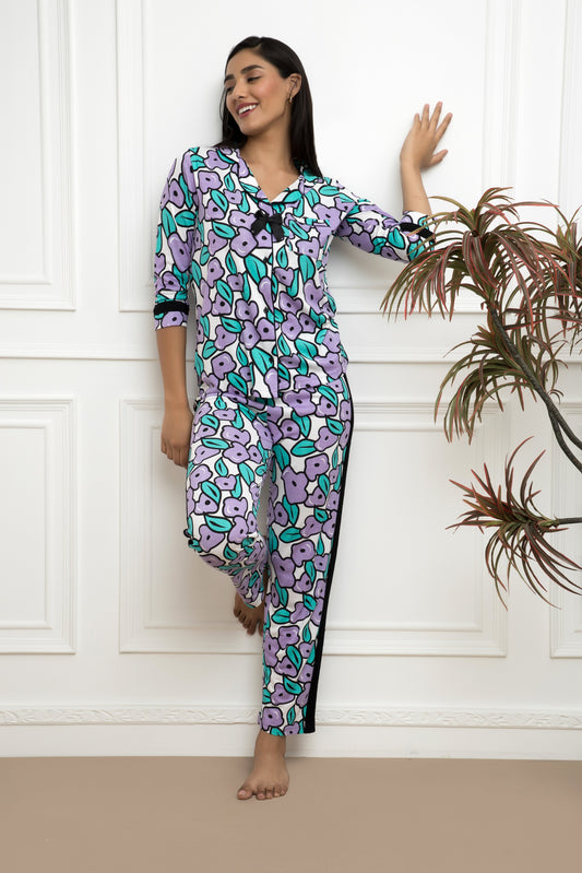 Crocus Co-ord Set Made of 100% sustainable viscose in Livaeco