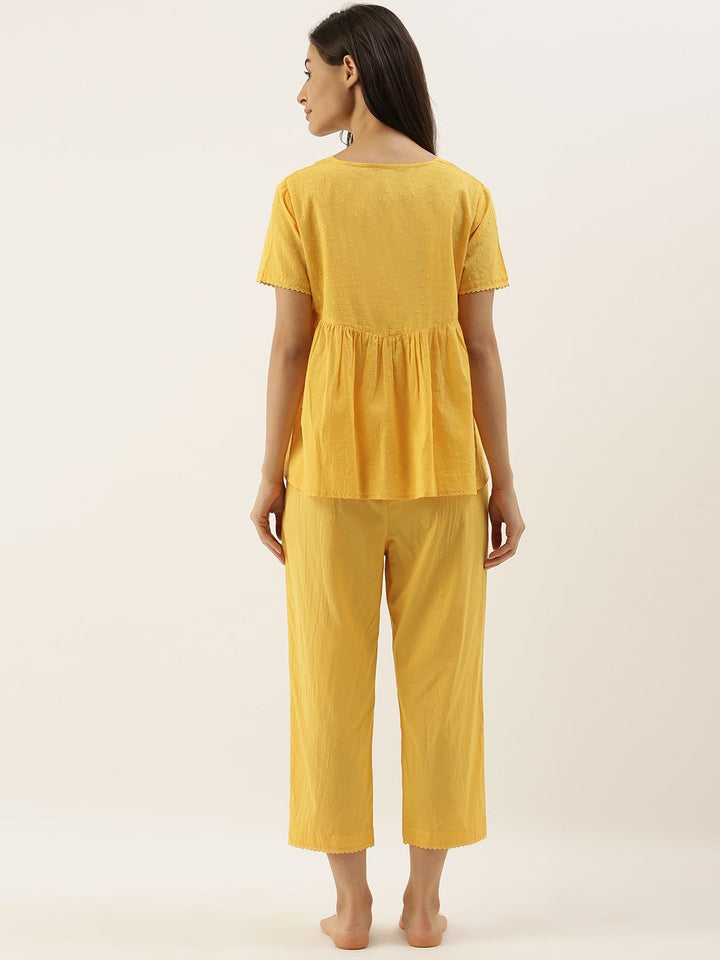 Slumber Jill Mustard Yellow Casper Pajama Set