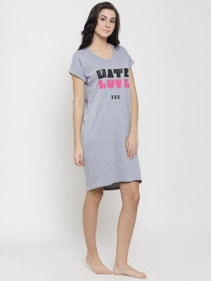 Grey Love Hate Love Sleepshirt