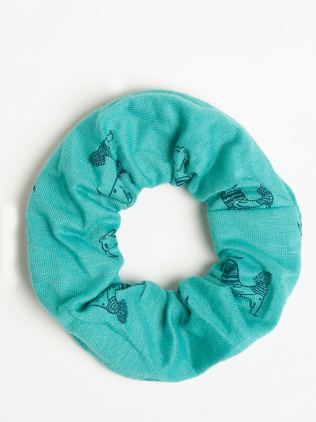 Slumber Jill Pista Green all over Print Nightdress with scrunchie