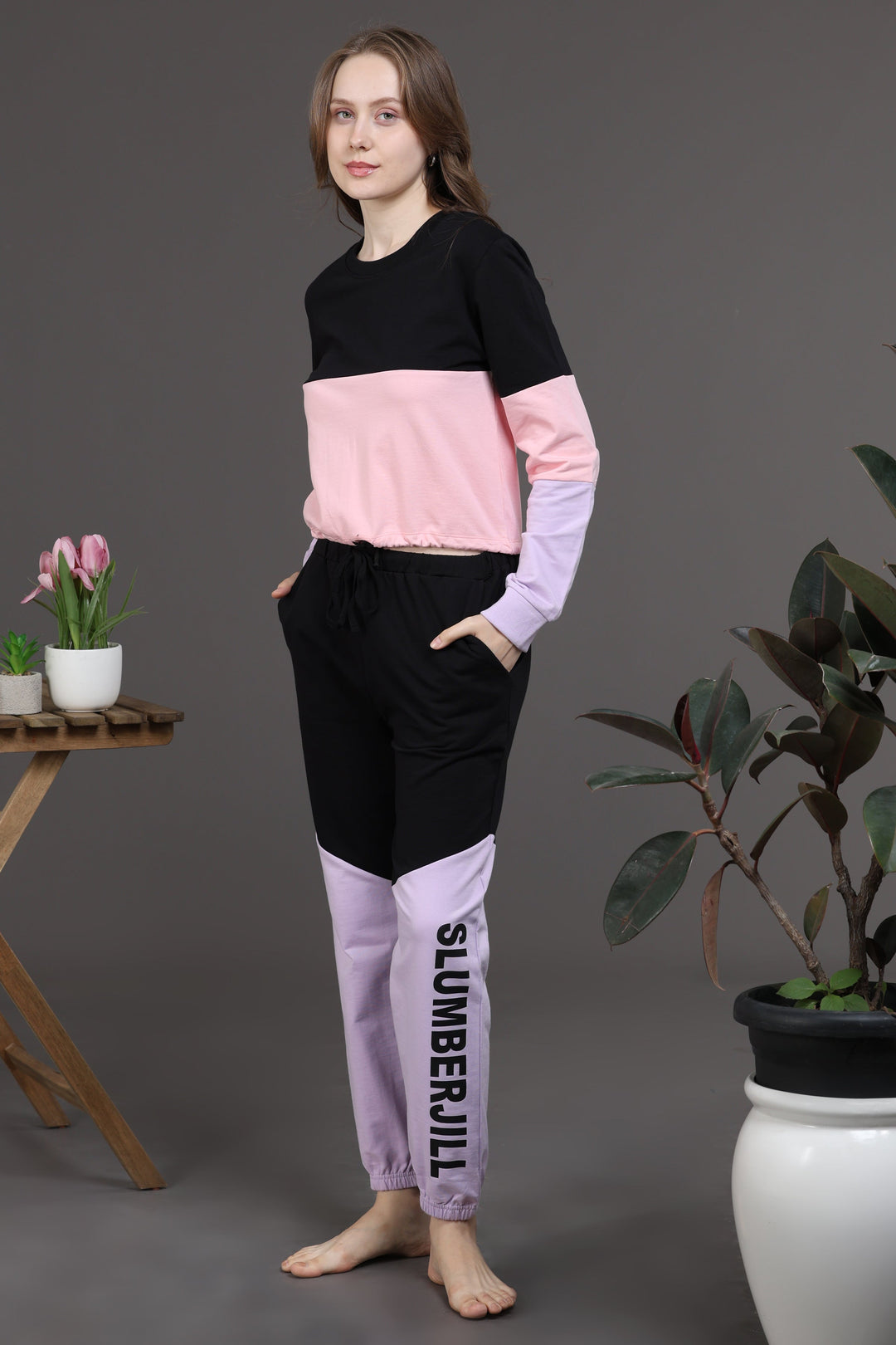 Buy Pink Track Pants for Women by SJ SLUMBER JILL Online