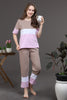 SLUMBER EVERYDAY AMBER GLOW LOUNGE SET MADE OF COTTON